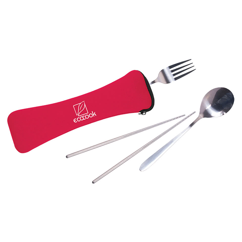 Travel Cutlery Set with Zip Pouch