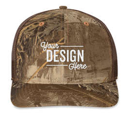 Richardson Patterned Snapback Trucker Hat - Color: Realtree Max-1 / Brown