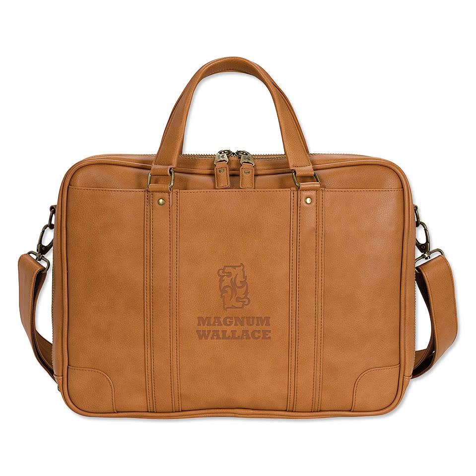 Debossed Kapston Natisino 15" Computer Briefcase