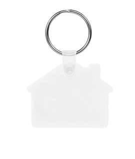 House Shaped Keychain - Color: White
