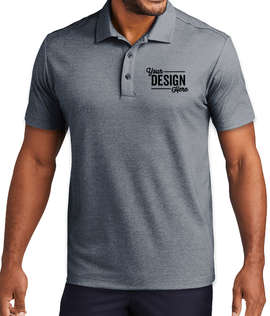 Port Authority Fine Performance Pique Blend Polo - Color: River Blue Navy Heather