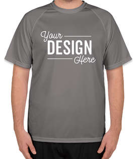 Augusta Attain Short Sleeve Raglan Performance Shirt - Color: Graphite