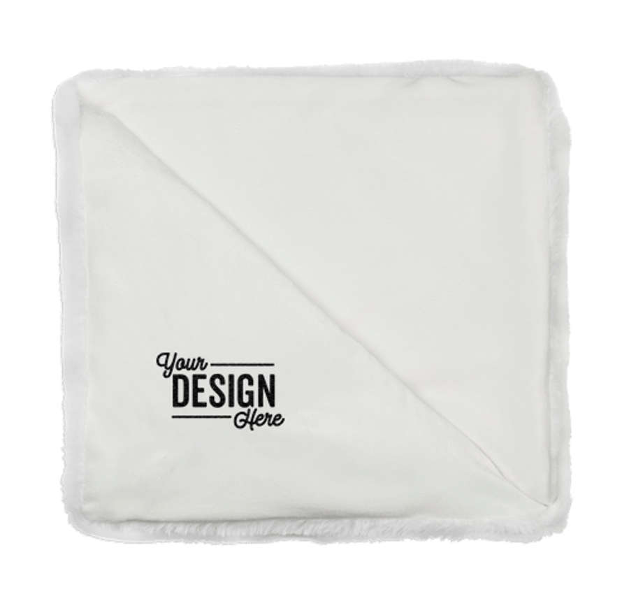 Luxe Faux Fur Throw Blanket in White