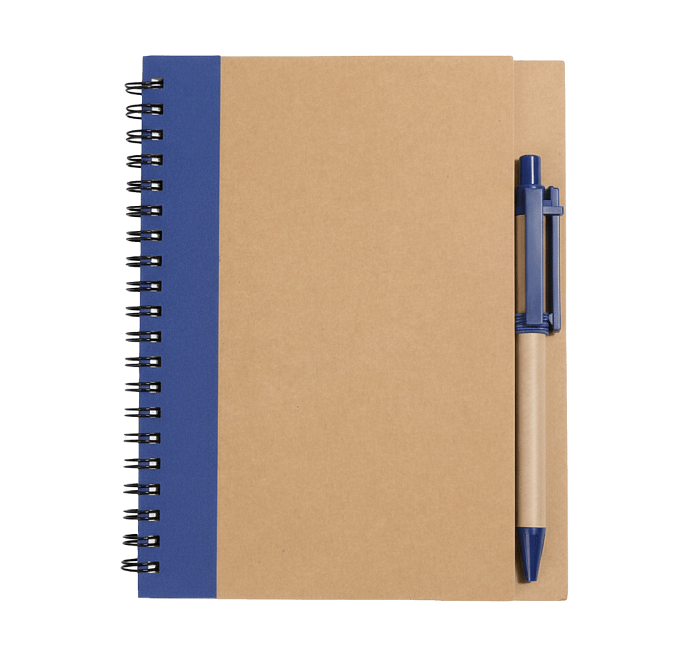 Promo Write Spiral Recycled Notebook with Pen-default