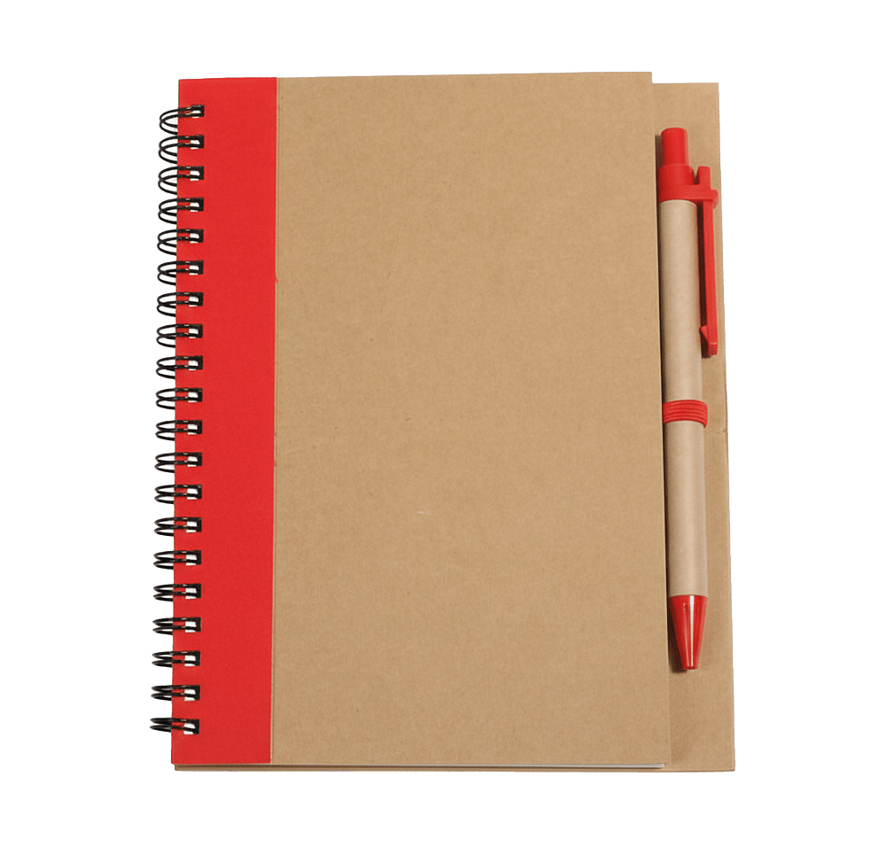 Promo Write Spiral Recycled Notebook with Pen-default