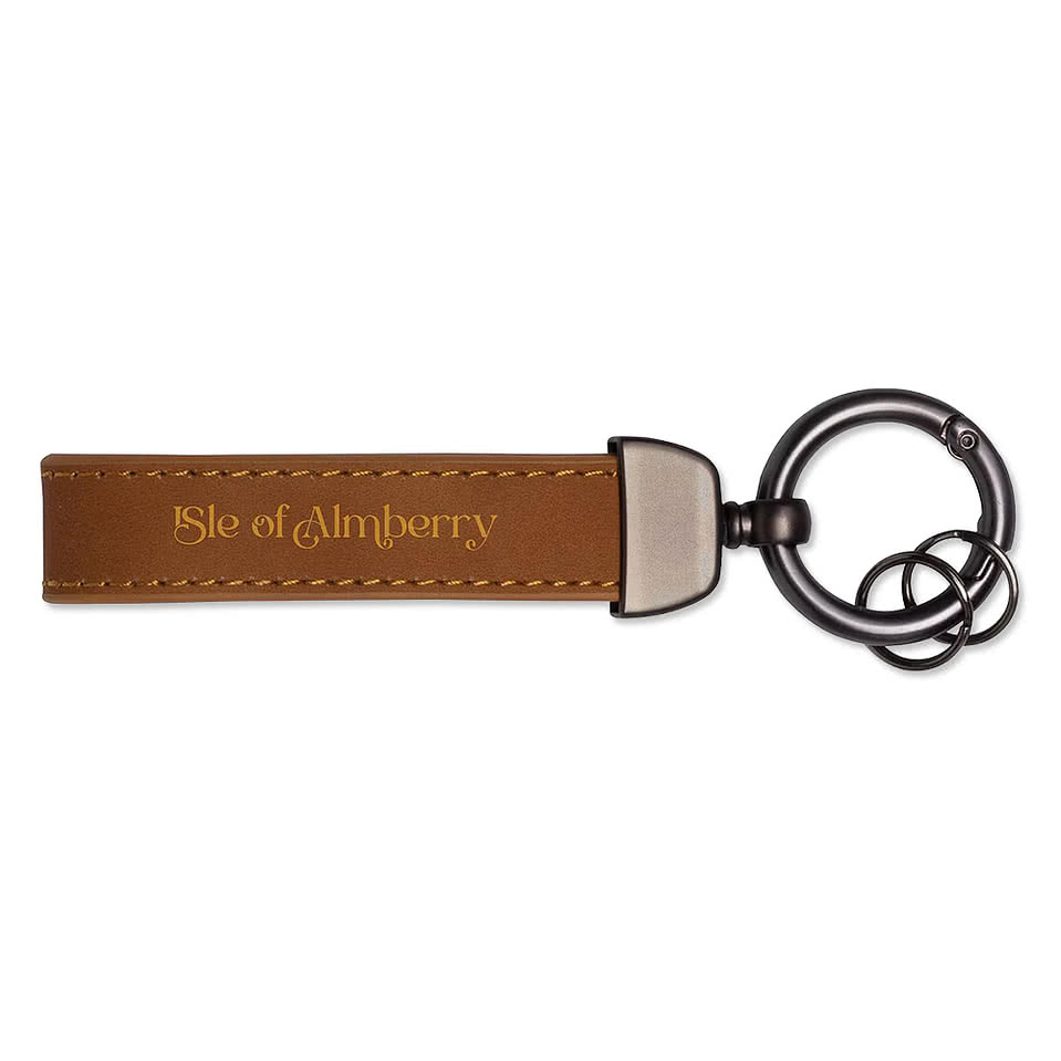 Leather Spring Clip Keychain