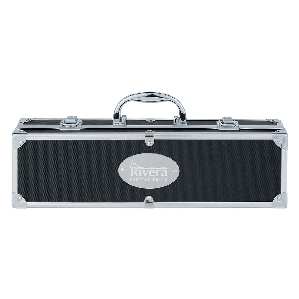 Laser Engraved BBQ Set with Aluminum Case