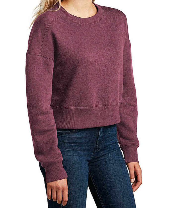 District Women’s Perfect Weight Cropped Crewneck Sweatshirt
