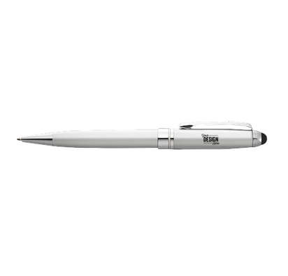 Bristol Ballpoint Stylus Pen (black ink) - Silver