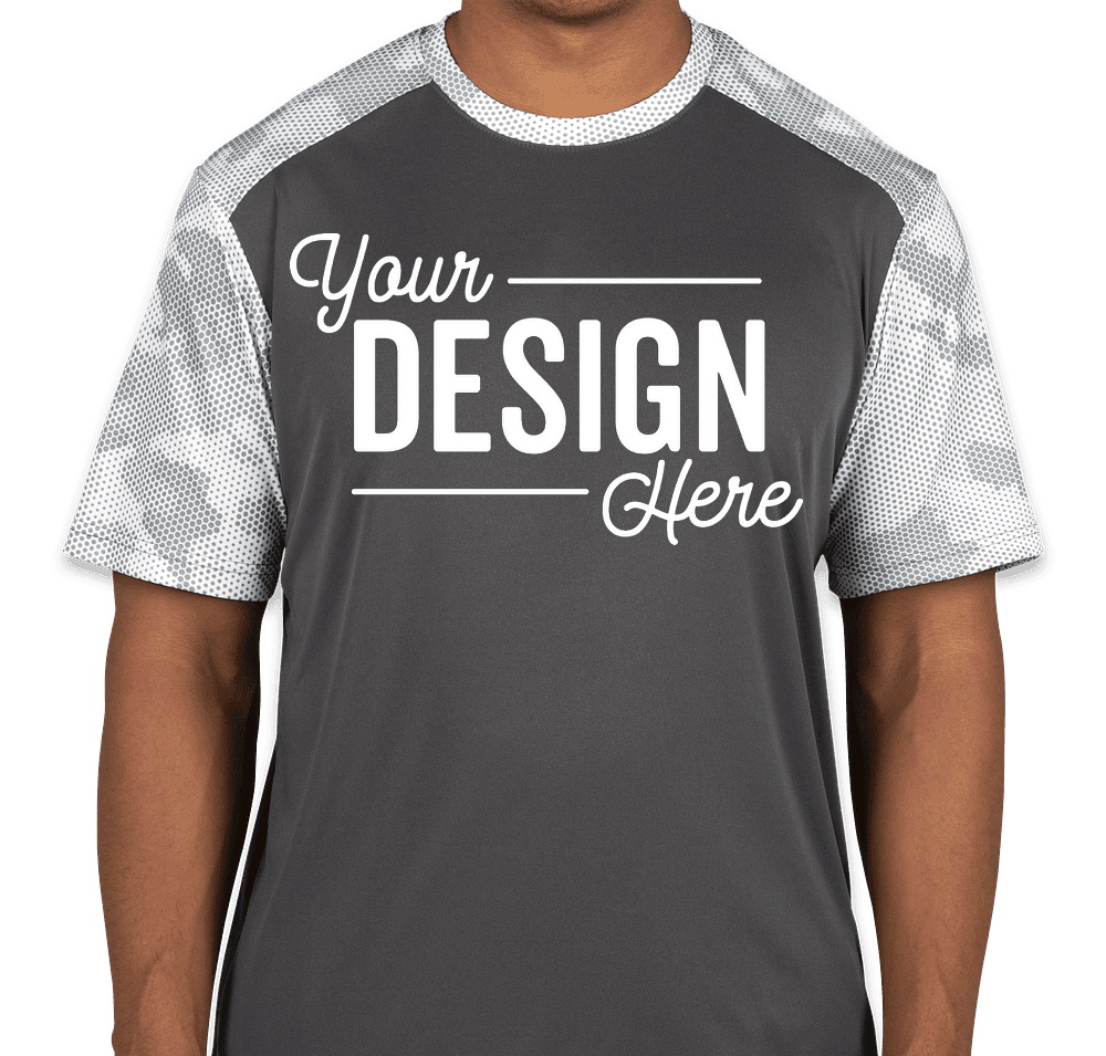 Design Custom Sport-Tek CamoHex Colorblock Performance Shirt