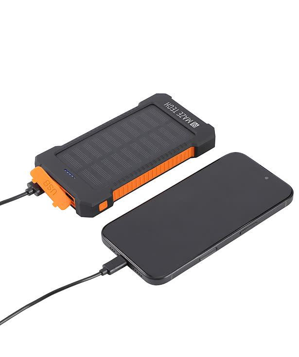 Fusion 5,000 mAh Solar-Charging Portable Power Bank