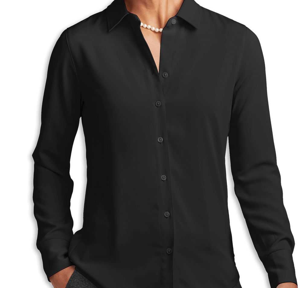 Brooks Brothers Women’s Full-Button Satin Blouse-default