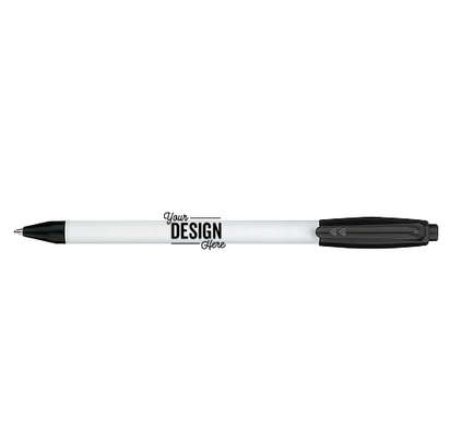 Paper Mate Contrast Sport Retractable Pen (black ink) - White / Black