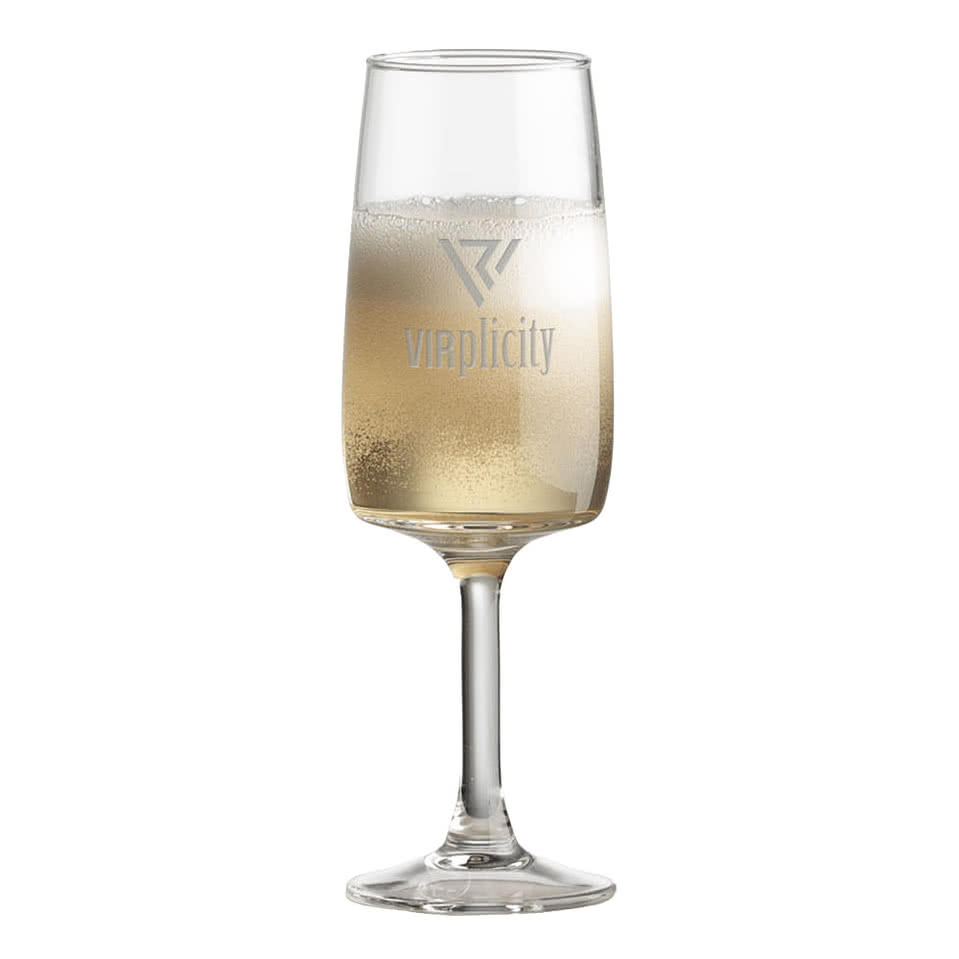 Laser Etched 5.75 oz. Cherwell Flute Glass