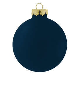Glass Ball Tree Ornament - Color: Gloss Navy