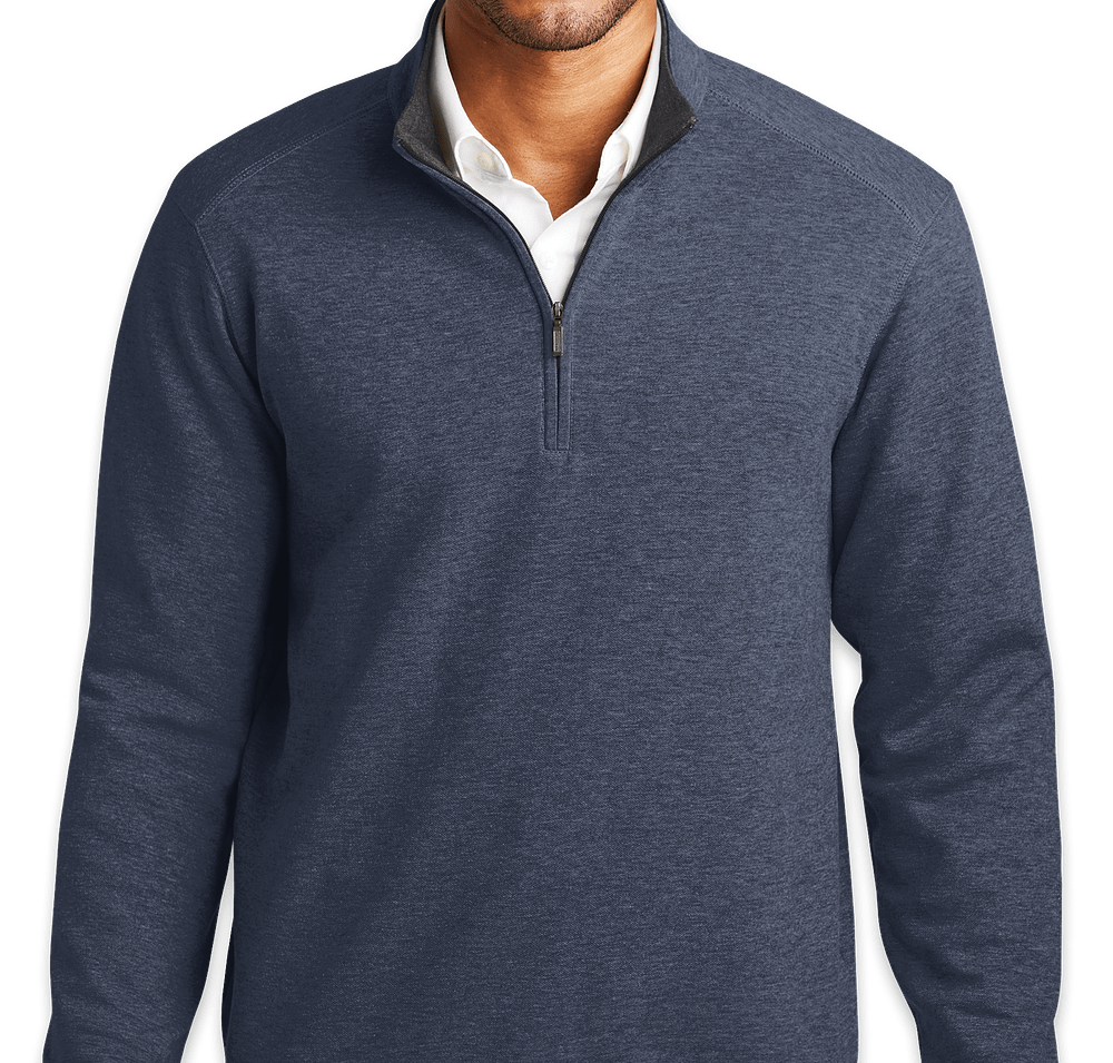 Port Authority Interlock Quarter Zip Pullover-default