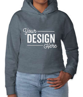 District Women's V.I.T. Drop Shoulder Pullover Hoodie - Color: Flint Blue Heather