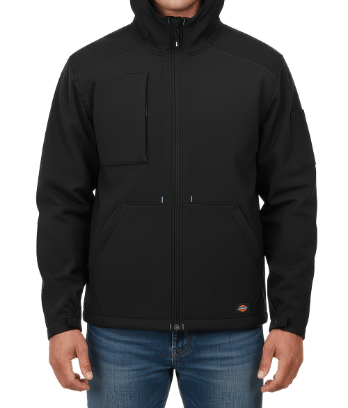 Dickies Protect Water Repellent Hooded Jacket in Black