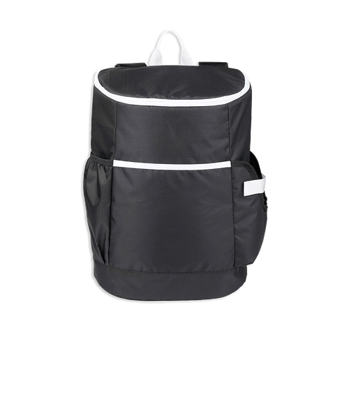Kade Recycled 24 Can Cooler Backpack in Black