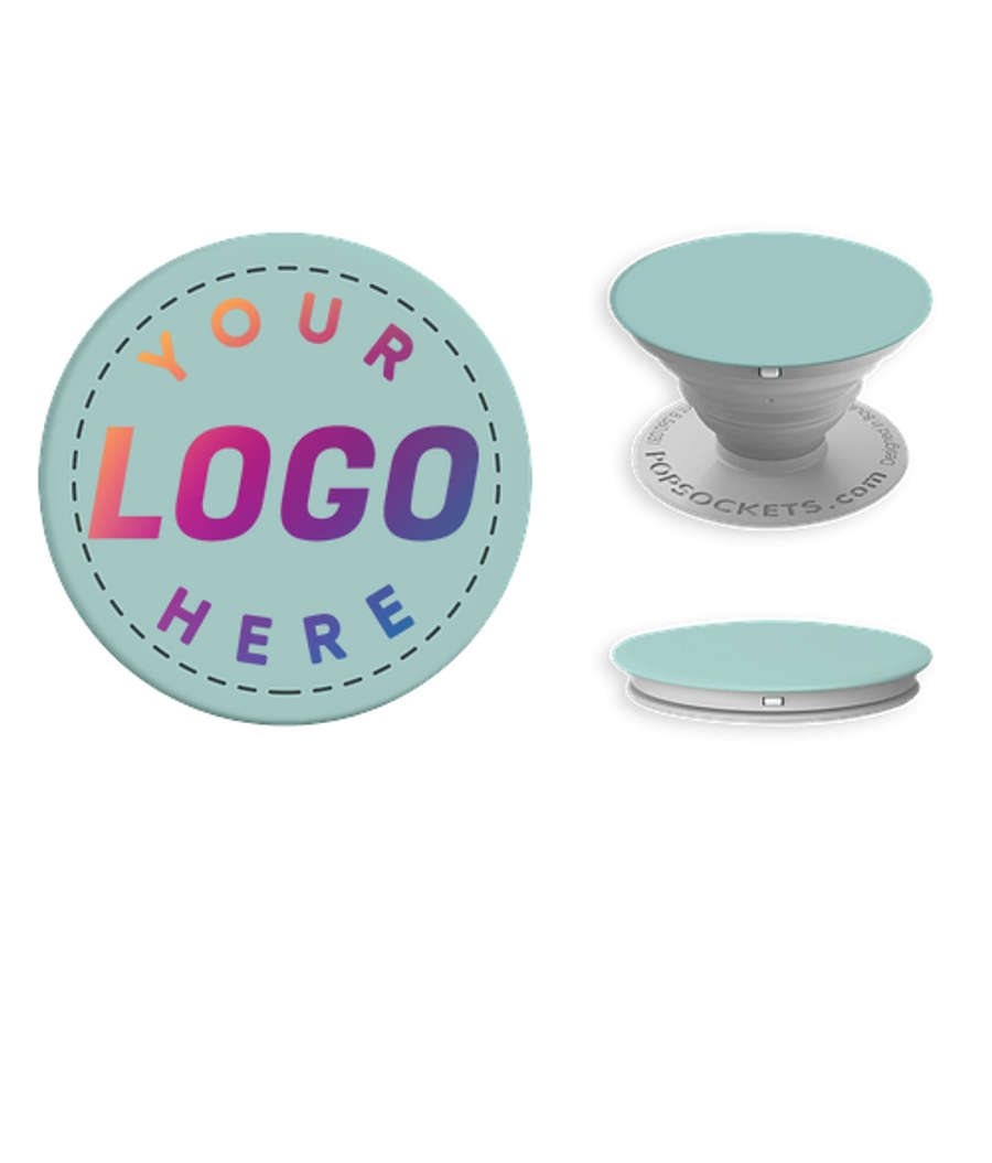 Full Color Fashion PopSockets® in Sea Green / Light Grey