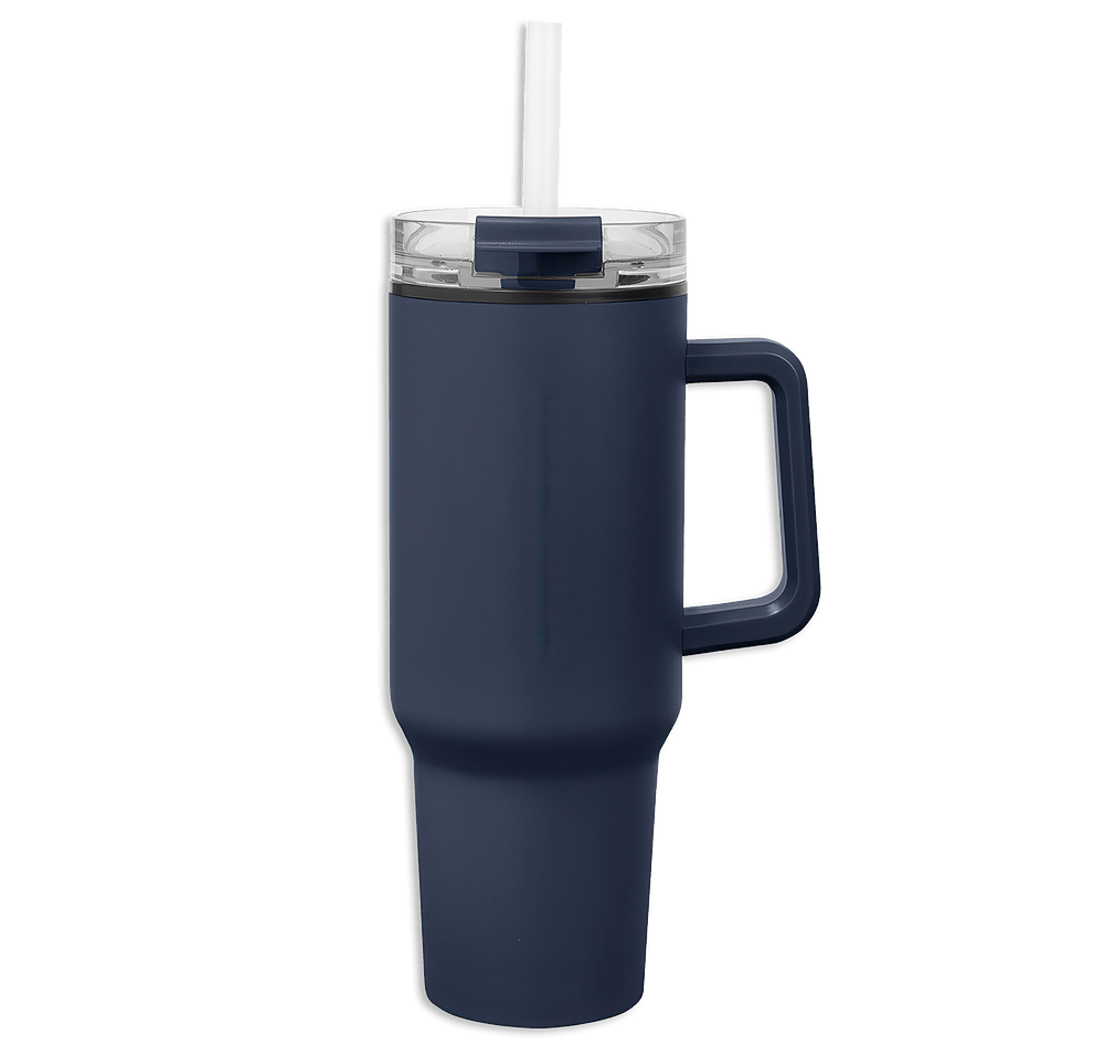 Full Color 40 oz. Quest Stainless Steel Recycled Tumbler with Straw-default