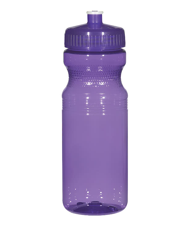 Full Color 24 oz. Poly Clear Fitness Water Bottle (Case of 100)