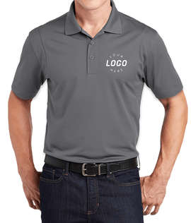 Sport-Tek Sport-Wick Micro Pique Performance Polo - Color: Grey Concrete