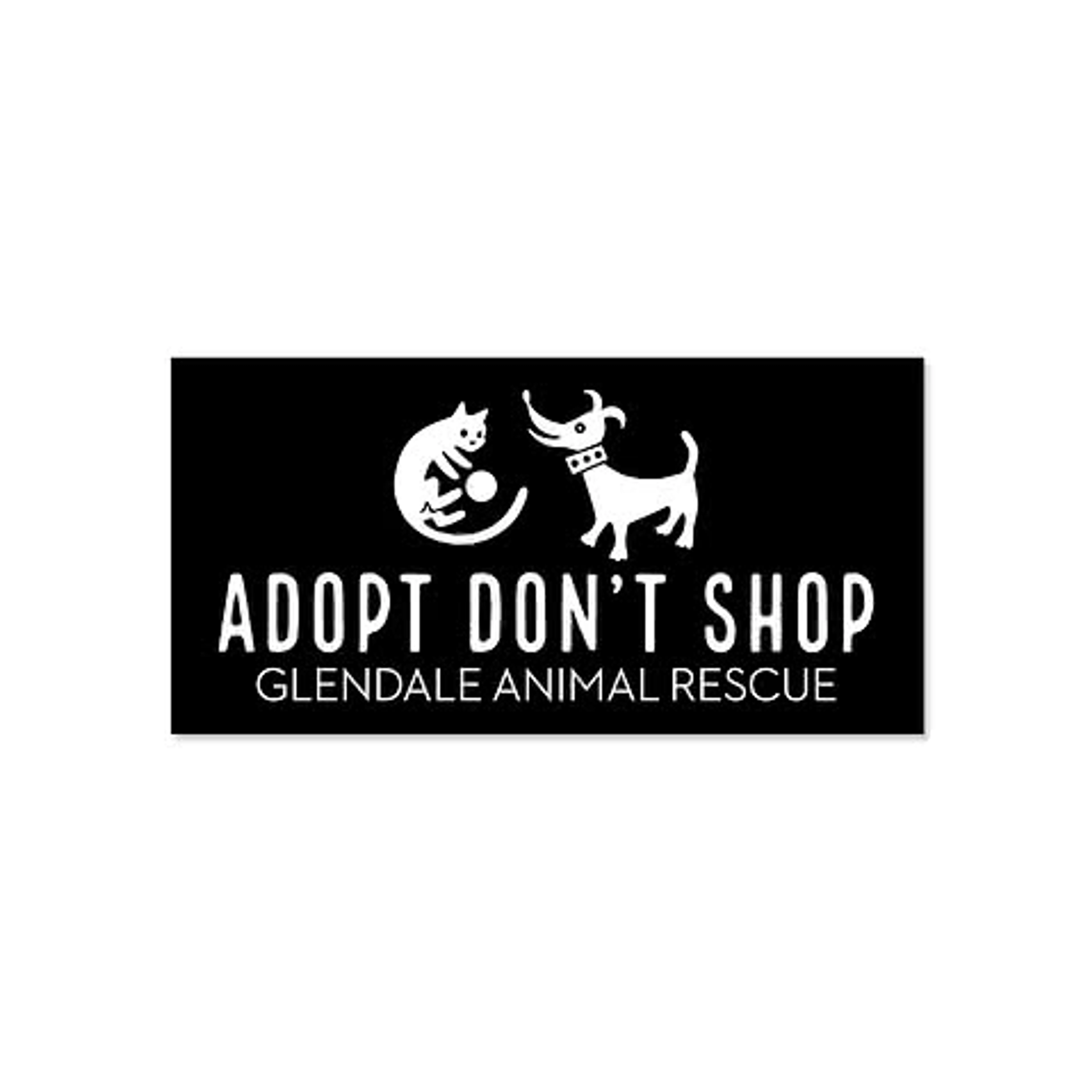 7.5 in. x 3.75 in. Rectangular Bumper Sticker