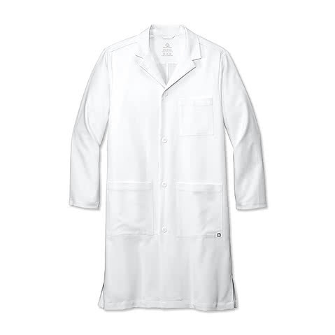 Wink 4-Button Long Lab Coat