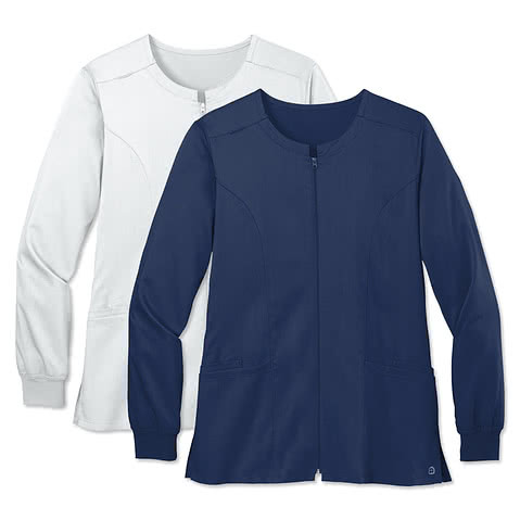 Wink Womens Premiere Flex Stretch Full-Zip Scrub Jacket