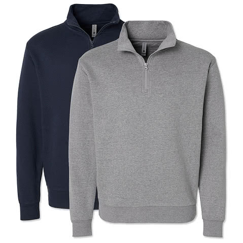 Next Level Fleece Quarter Zip Sweatshirt