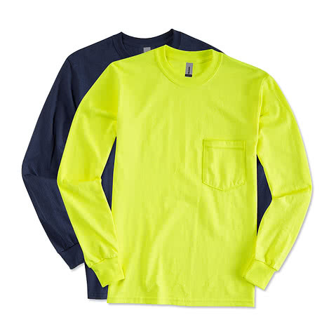 Gildan Ultra Cotton Long Sleeve Pocket T-shirt