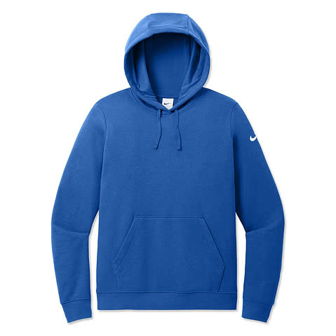 Nike Womens Club Fleece Sleeve Swoosh Pullover Hoodie