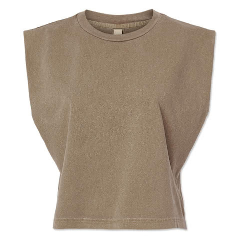 American Apparel Womens Garment Dyed Boxy Muscle Tank