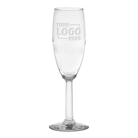 Laser Engraved 6 oz. Napa Valley Glass Champagne Flute
