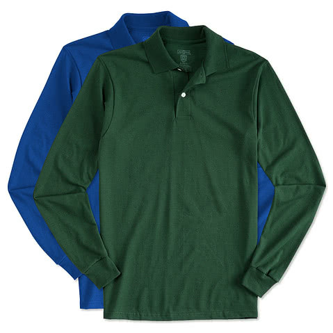 Jerzees Spotshield 50/50 Long Sleeve Jersey Polo