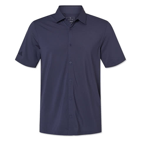 Adidas Recycled Short Sleeve Button Down Shirt