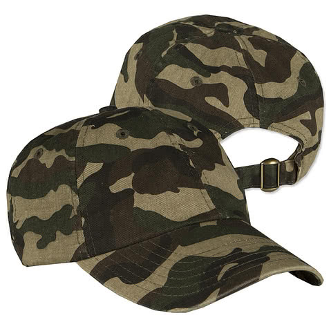 Valucap Bio-Washed Camo Hat