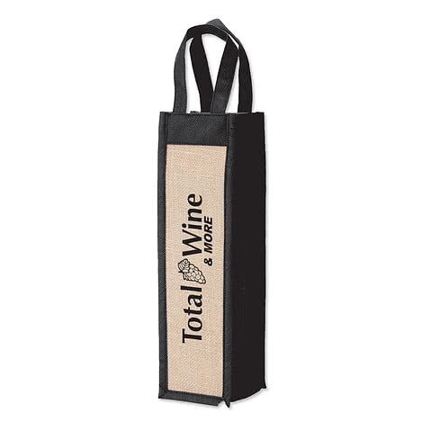 Napa Wine Medium Jute Gift Tote Bag
