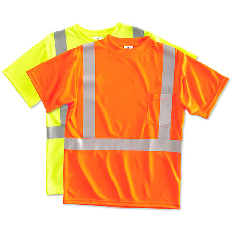 Personalised Custom Printed Hi Vis/Viz T-SHIRT Safety WorkWear Warehouse HVJ410 