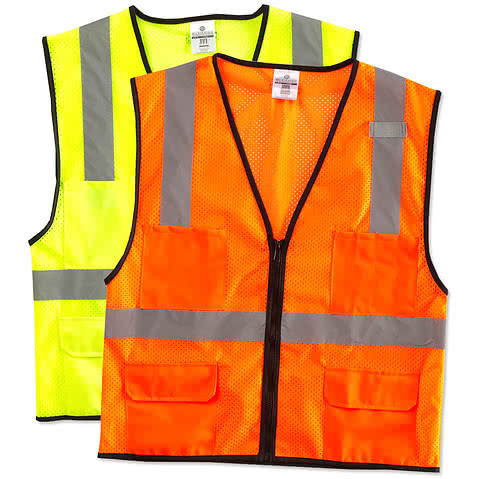 Kishigo Class 2 Pocket Mesh Safety Vest