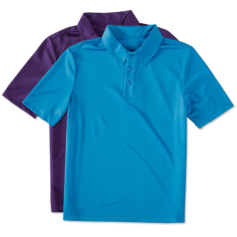 girls blue school polo shirts