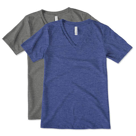 Bella + Canvas Womens Tri-Blend V-Neck T-shirt