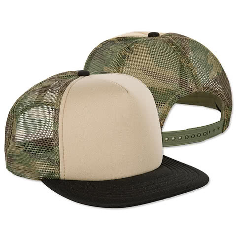 District Camo Snapback Trucker Hat