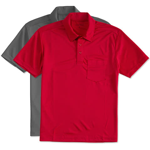 Port Authority Silk Touch Performance Pocket Polo