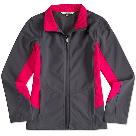 Port Authority Womens Colorblock Soft Shell Jacket