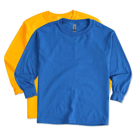 Gildan Youth 100% Cotton Long Sleeve T-shirt