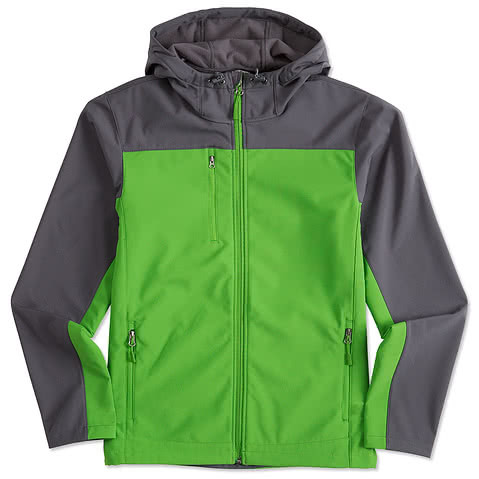 Port Authority Contrast Hooded Soft Shell Jacket