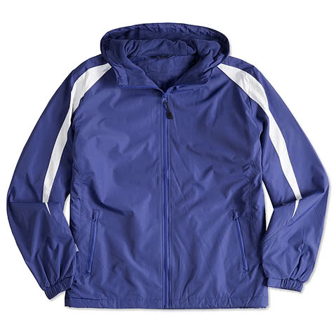 Sport-Tek Fleece Lined Colorblock Hooded Jacket