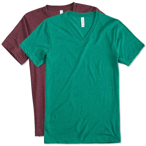 Bella + Canvas Tri-Blend V-Neck T-shirt